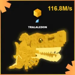 Gold Tralaledon 116.8M s #Its (Секретный персонаж) — Roblox, лот №231426
