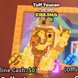 Gold Tuff Toucan 188.5 M S (Секретный персонаж) — Roblox, лот №231459