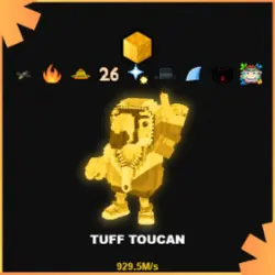 Gold Tuff Toucan 929.5M s (Секретный персонаж) — Roblox, лот №231467