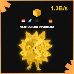 Gold Ventoliero Pavonero 1.3B s #Key (Секретный персонаж) — Roblox, лот №231477