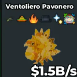 Gold Ventoliero Pavonero 1.5B s (Секретный персонаж) — Roblox, лот №231479