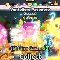 Gold Ventoliero Pavonero 2.2B S (Brazil + 8 Traits) #Q2R8M5… — Roblox, лот №231481