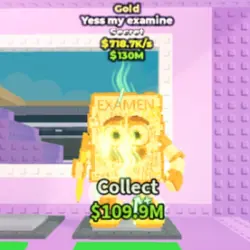 Gold Yess my examine 718.7 K s (Секретный персонаж) — Roblox, лот №231513