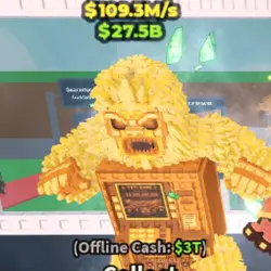 Gold Yetimatic - 109.3M s - Secret M2X (Секретный персонаж) — Roblox, лот №231516