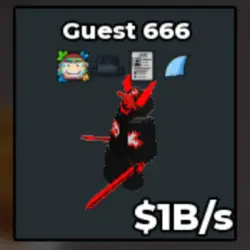 Guest 666 1B s [ Clean ] (Секретный персонаж) — Roblox, лот №231783