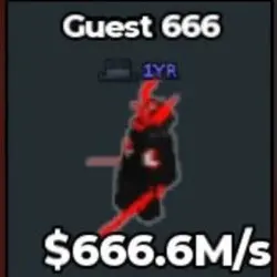 Guest 666 666.6M s ( Basic ) 2 Traits ( Anniversary 1yr Tra… — Roblox, лот №231791