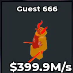 Guest 666 Lava (Секретный персонаж) — Roblox, лот №231799