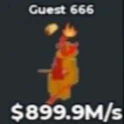 Guest 666 Lava $899.9M s (Секретный персонаж) — Roblox, лот №231800