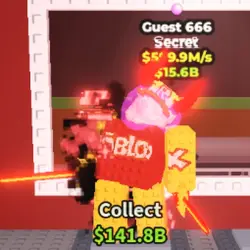 Guest 666 Lava (Trait: Chicle) (Секретный персонаж) — Roblox, лот №231801