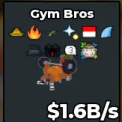 Gym Bros 1.6B s - 10 Trait (Секретный персонаж) — Roblox, лот №231747
