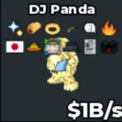 Halo & Japan Trait Divine DJ Panda [1B s] (Секретный персон… — Roblox, лот №231830