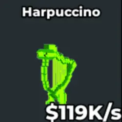 Harpuccino radioactive (Мифический персонаж) — Roblox, лот №231844