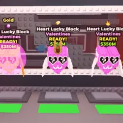 Hearth Lucky Block Gold or Normal with 1 Trait Very (Valent… — Roblox, лот №231854