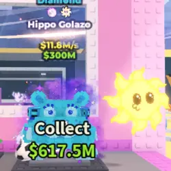 Hippo Golazo - Diamond (Секретный персонаж) — Roblox, лот №231868