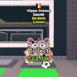 Hippo Golazo 6.8 M s (BELGIUM TRAIT) (Секретный персонаж) — Roblox, лот №231874
