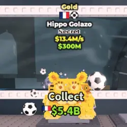 Hippo Golazo Gold 13,4M s With Traits France & Ball (Секрет… — Roblox, лот №231882
