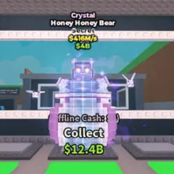 Honey Honey Bear Crystal 416M s (Секретный персонаж) — Roblox, лот №231936