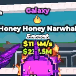 Honey Honey Narwhai Galaxy (Секретный персонаж) — Roblox, лот №231941