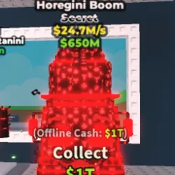 Horegini Boom 24.7M s Cursed (Секретный персонаж) — Roblox, лот №231989