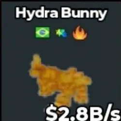 Hydra Bunny 2.8B s ( Gold ) 3 Traits ( 1 OF 1 IN ) (Секретн… — Roblox, лот №232036