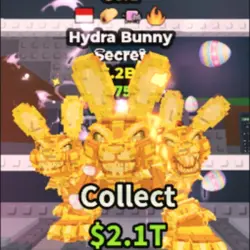 Hydra bunny 3.2B Gold STEAL (Секретный персонаж) — Roblox, лот №232038