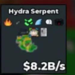 Hydra Serpent 8.2B s (Секретный персонаж) — Roblox, лот №232147