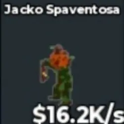 Jacko Spaventosa (Мифический персонаж) — Roblox, лот №232187