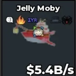 Jelly Moby - [5.4B s] - Normal - :3, Fire, 1YR, Bomb,HAT,Sp… — Roblox, лот №232204