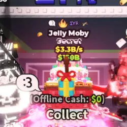 Jelly Moby 3.3B S (1YR + 3 Traits) #Q7TK5P (Секретный персо… — Roblox, лот №232220