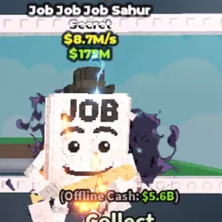 JOB JOB JOB Sahur Private Server (Секретный персонаж) — Roblox, лот №232291