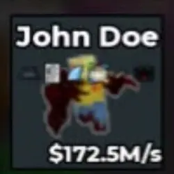 john doe 172mz s5 (Секретный персонаж) — Roblox, лот №232315