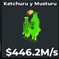 Ketchuru and Musturu 446.2M s VS52 (Секретный персонаж) — Roblox, лот №232533