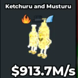 Ketchuru and Musturu 913.7 M S (Секретный персонаж) — Roblox, лот №232576