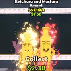 Ketchuru and Musturu Gold 53M s (Секретный персонаж) — Roblox, лот №232596