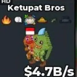 Ketupat Bros $4.7B S (Секретный персонаж) — Roblox, лот №232660