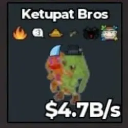 Ketupat Bros 4.7B s Clean Trait KennCello (Секретный персон… — Roblox, лот №232701