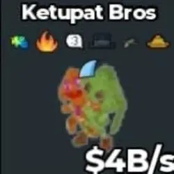 Ketupat Bros 4B s Clean Trait KennCello (Секретный персонаж) — Roblox, лот №232705