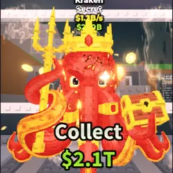 Kraken 1.2B Traint Fire STEAL (Секретный персонаж) — Roblox, лот №232916