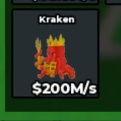 Kraken 200M S Ready Stock Instan (Секретный персонаж) — Roblox, лот №232920