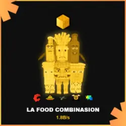 La Food Combinasion 1.8B s Gold (Секретный персонаж) — Roblox, лот №233312