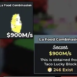 La Food Combinasion 900M s “ Divine “ CLEAN 1 246 Exist Rar… — Roblox, лот №233324