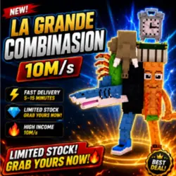 La Grande Combinasion 10M s - 15 Minutes Stock - Grab Yours… — Roblox, лот №233450