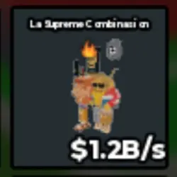 LA Supreme Combinasion with fire trait 1.2B S Ready Stock I… — Roblox, лот №234105