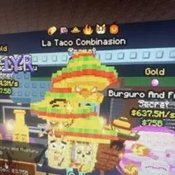 LA Taco Combinasion 1B S, Rare Meowl+ Pumpkin Trait (Секрет… — Roblox, лот №234121