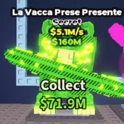 la vacca prese presente radioactive very rare (Секретный пе… — Roblox, лот №234219