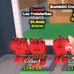 Las Tralaleritas - Cursed - $5.8M s (Секретный персонаж) — Roblox, лот №234348