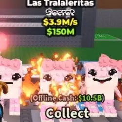 Las Tralaleritas 1 traits $3.9M s (Секретный персонаж) — Roblox, лот №234350