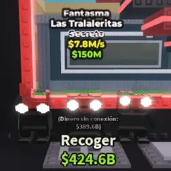 Las Tralaleritas 7,8m s PHANTOM (Секретный персонаж) — Roblox, лот №234356