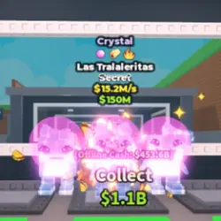 Las Tralaleritas Crystal 15M s (Секретный персонаж) — Roblox, лот №234362
