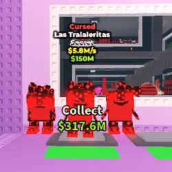 Las Tralaleritas Cursed Very RARE (Секретный персонаж) — Roblox, лот №234364